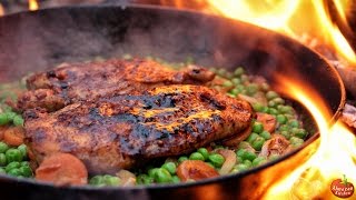 ULTIMATE FRIED CHICKEN \u0026 PEAS - Cooking Outside on -25C