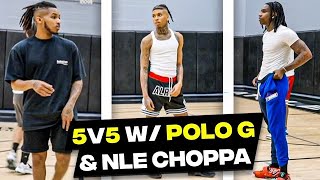 DDG, Polo G & NLE Choppa DESTROYS team in 5v5 Basketball
