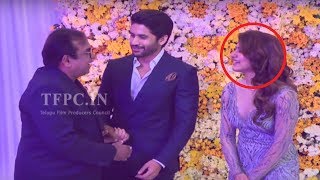 Comedian Brahmanandam Making Fun With Naga Chaitanya and Samantha @ ChaySam Wedding Reception | TFPC