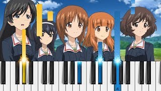 Girls und Panzer OP - DreamRiser - EASY Piano Tutorial