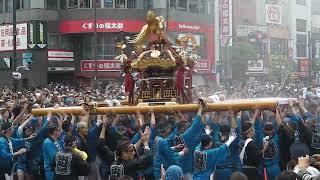 2014（平成26年）富岡八幡宮例大祭・門前仲町交差点/２番・東陽三