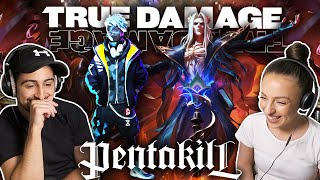 Arcane fans react to TRUE DAMAGE and PENTAKILL! (GIANTS & Mortal Reminder) | Lea