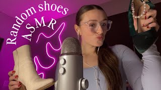 More Random Shoes ASMR! (Shoe cleaning, tapping, scratching, gripping, whispers)