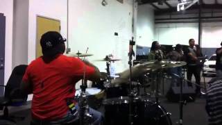 Calvin Rodgers with Fred Hammond rehearsal 1