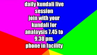 astrology live kundali sesssion