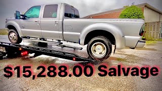 💰 BIGGEST Salvage Title Gamble Of My Life‼️ Wrecked F450 4wd Platinum That DOESN