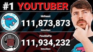 MrBeast Vs PewDiePie - LIVE Sub Count for #1 YouTuber