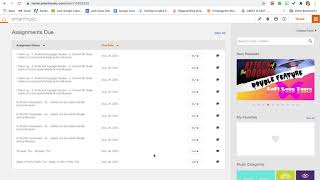 Submitting Assignment in Smart Music