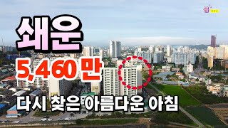 6개월만에 다시 찾은 동해 아름다운 아침, 남서향 고층으로 한적한 시골풍경을 느낄 수 있어요