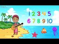 learn punjabi numbers 1 10 with taren kaur counting song kids animation video