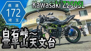 白石峠～堂平山天文台ソロツーリング  モトブログ【Kawasaki Z250SL】