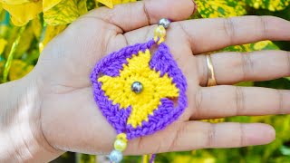 How to make easy crochet rakhi/ Rakhi tutorial/ Rakshabandhan Special 🥰🥰