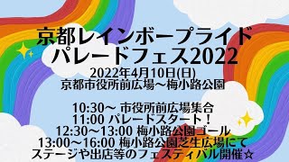 京都レインボーパレードフェス2022(アーカイブ)