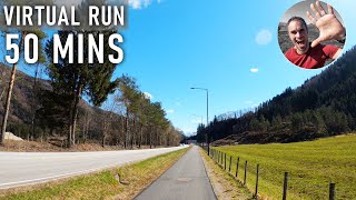 Treadmill Workout Running Video | Virtual Run | Straight Lines