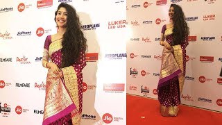 Sai Pallavi In Saree At Red Carpet 65th Jio Filmfare South Awards 2018