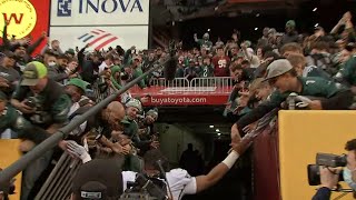 VIDEO: Railing collapses at FedEx Field as Eagles' Jalen Hurts leaves the field