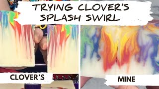 @clover.soapworks made an epic Rainbow Splash Swirl and I wanted to try it.