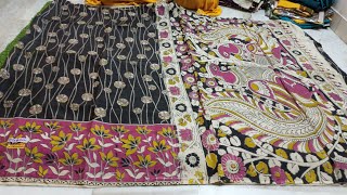 #8143140869 Pure handloom Kalamkari silk sarees#onlinesareeshopping#masthfashionguru