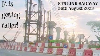 Johor Bahru - Singapore Rapid Transit System RTS Link development drive along video 26th August 2023