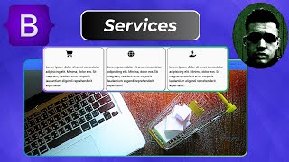 How To Create Service Section in HTML CSS and Bootstrap| Bootstrap 5 Tutorials
