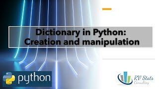 1.4 Creating dictionaries in Python | keys and value | Tutorial course in data science and statistic