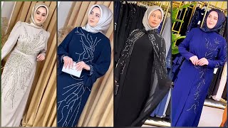 Muhteşem Düğün Tesettür Abiye Elbise Ferace Modelleri yeni Sezon | Hijab Style Dresses For party