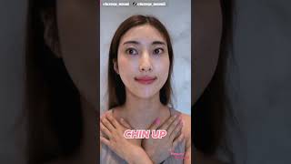 Jawline Exercise to reduce Double Chin #shorts #faceyoga #faceexercise #facemassage