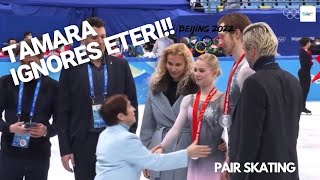 Russian pairs coach TAMARA MOSKVINA ignores ETERI!!