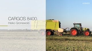 CLAAS CARGOS 8400 dual-purpose wagon. Testimonial Heiko Gronewold.