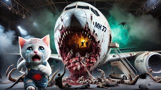 Horror, Kitten 😿 Traveling and Plane ✈️ Monster . | Sad Ai Cat Story   #catvideos #sadaicatstory