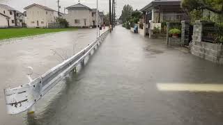 The northern part of Kyushu in Japan was flooded with heavy rain.