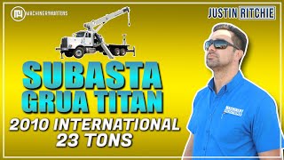 Subasta Exitosa! de Grúa Titan 2010 International 23 Ton con Justin Ritchie.