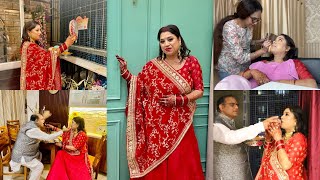 Karvachauth Special Vlog 2023 | Suhaag Kay Joday मे बनाया इस बार करवाचौथ 🌛 || Indian Mom Studio