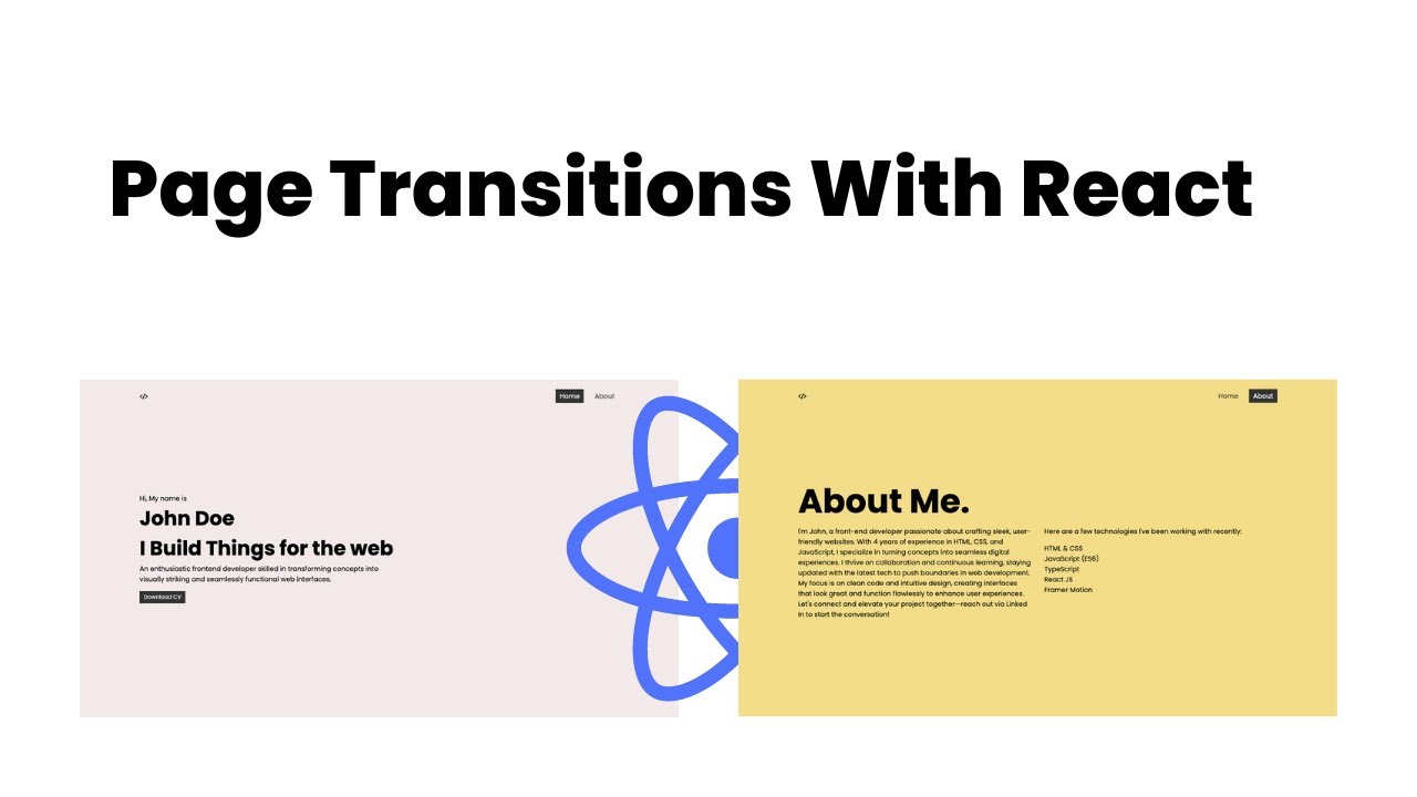 Page Transitions With React Elevate Your Ui With Seamless Animations