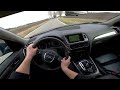 audi q5 i 3.0 tdi 240hp quattro s tronic 2009 pov test drive u0026 acceleration 0 100 4k 179