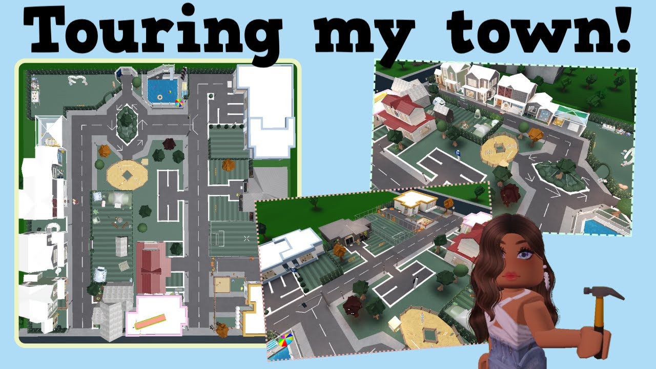 Touring My Town In Bloxburg Roblox Youtube