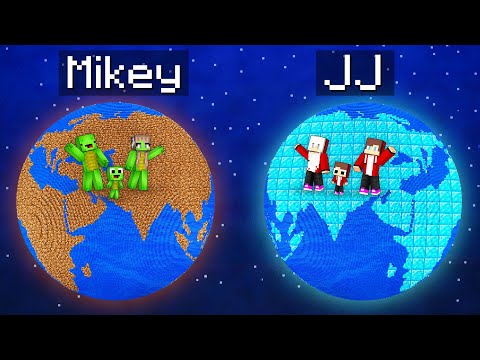 Mikey Family Poor vs JJ Family Rich Planet Survival Battle in Minecraft (Maizen)