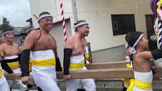 2024 9 23 大原はだか祭り4 廣田神社　貝須賀鹿島神社へ出発