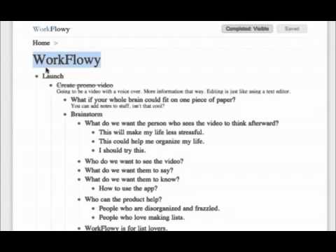 How To Use Workflowy Youtube