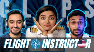 FLIGHT INSTRUCTOR in USA | Pilot Podcast CLIPS