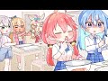 【手描き】加熱前の餃子を味見してしまうみこち【ホロライブ/さくらみこ】