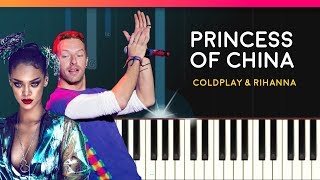 Coldplay - "Princess Of China" ft Rihanna Piano Tutorial - Chords - How To Play - Cover