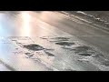 Slick roads, potholes cause spinouts on I-94