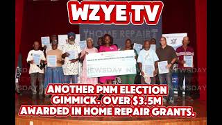 Another PNM Election Gimmick!  Over $3.5m awarded in home repair grants.