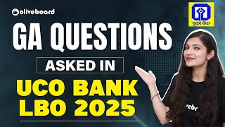 UCO Bank LBO 2025 | General Awareness Questions with Answers | Sheetal Sharma