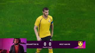 PES 2021 Hindi Gameplay | Wolves vs West Ham United - 2021/2022