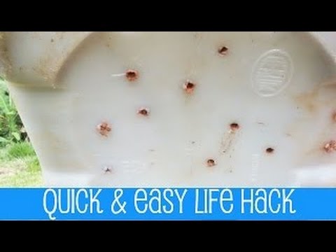 How to put holes in hard plastic | LIFE HACK How to put holes in hard plastic | LIFE HACK