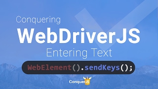 03 - SendKeys and Click in WebdriverJS