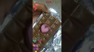 Chocolate day status/chocolate day special/chocolate satisfy video/heart shape 💖 silk chocolate