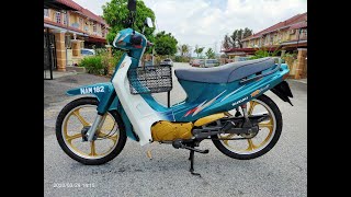 Suzuki Best 110 RR Sports Laguna Green + Silver Gold Restoration By UPS